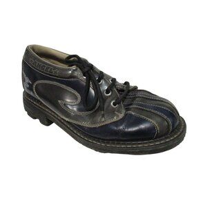 FLUEVOG Black Hard Leather Oxford Lace-up - Size 5